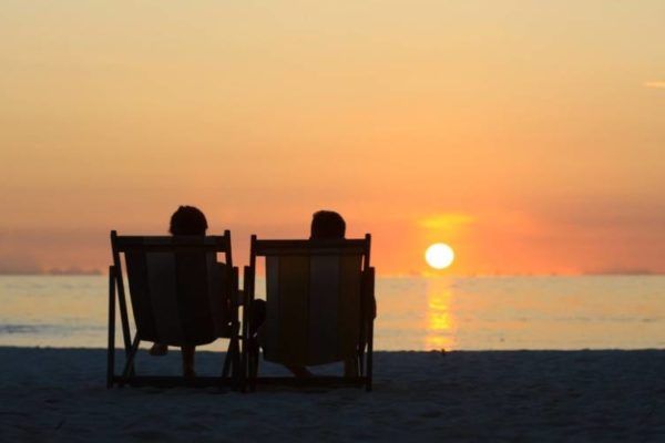 sunset maldives beach